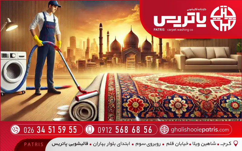 شستشوی حرفه‌ای فرش در کرج